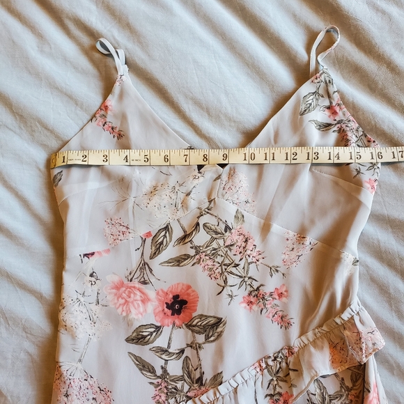 Stelen Romantic Floral Ruffle Asymmetric Dress - Picture 4 of 7